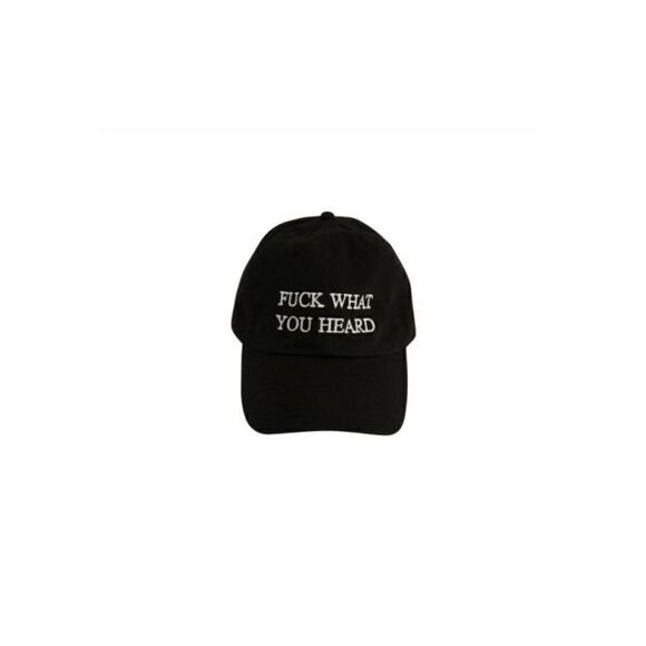 F What You Heard Hat- Bold Black- Adjustable - Picture 1 of 1